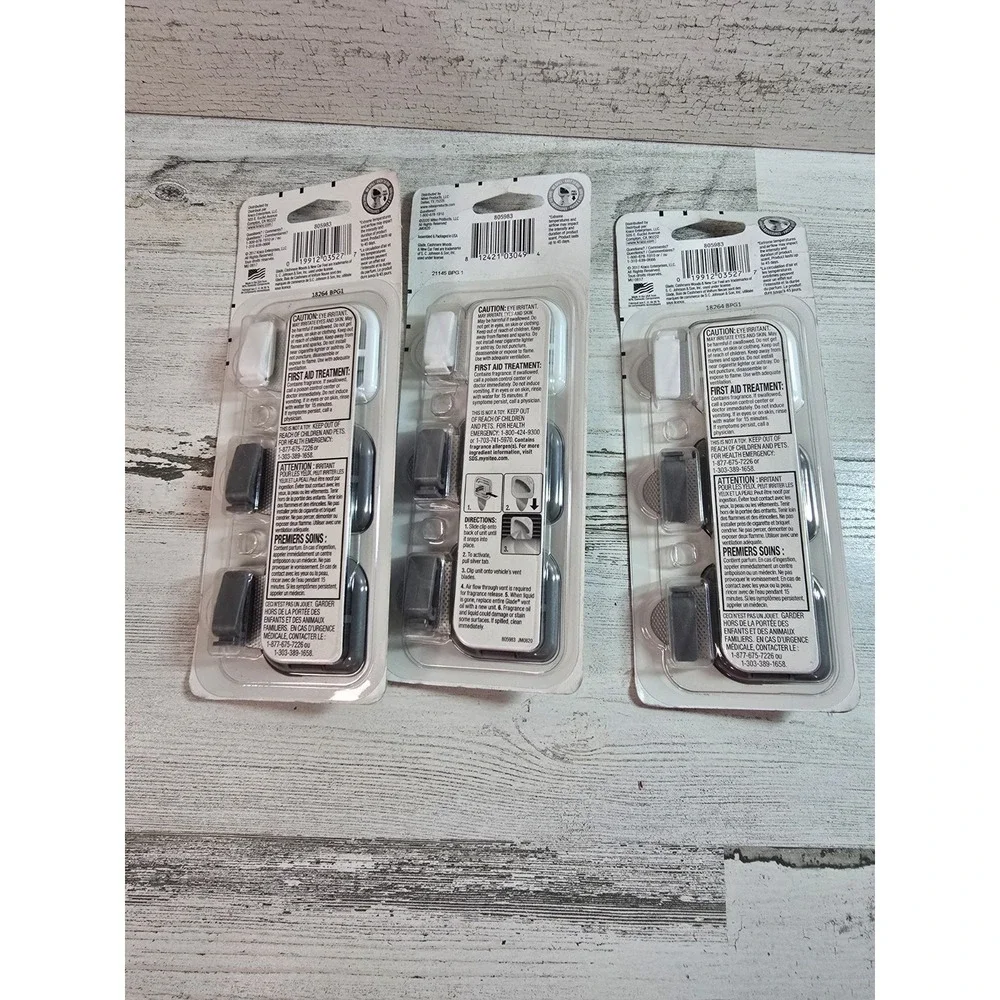 Glade Favorites Car Vent Clip Air Freshener 3 Pack Value Packs 9 Clips Total NEW
